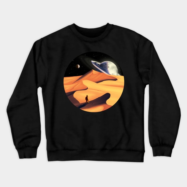 The Wanderer Crewneck Sweatshirt by nicebleed